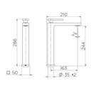 Ver imagem 4 de Torneira Misturador Monocomando Docol New Edge 925472 de Bancada Ouro Escovado