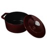 Caçarola Ferro Fundido 20cm 2,7l Burgundy Berlinger Haus Panela Indução Antiaderente Forno Cozinha - 7