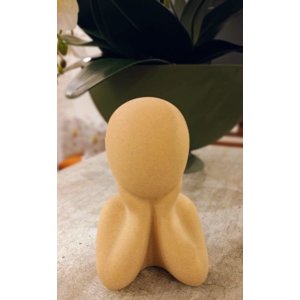 Escultura Po de Pedra Menino 8,5x6,5x12,2cm