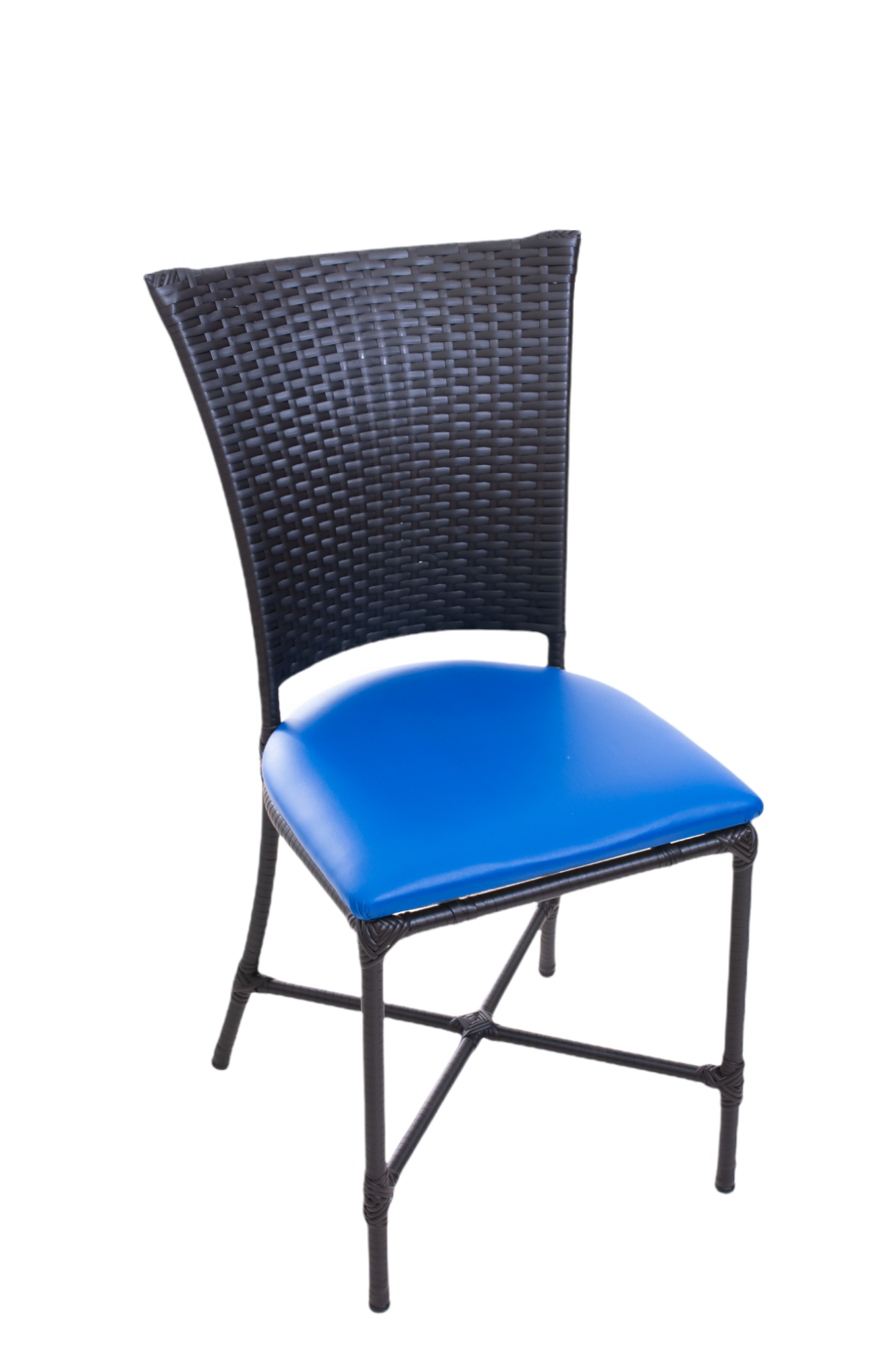 Cadeiras Estofadas Mesa Jantar de Fibra Sintetica:azul - 3