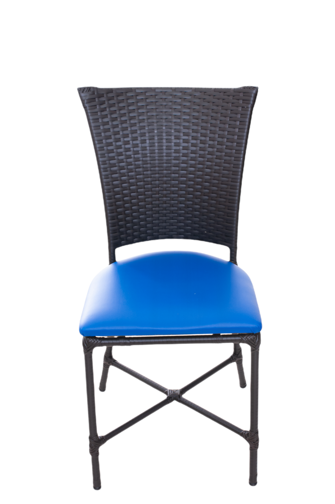 Cadeiras Estofadas Mesa Jantar de Fibra Sintetica:azul - 4
