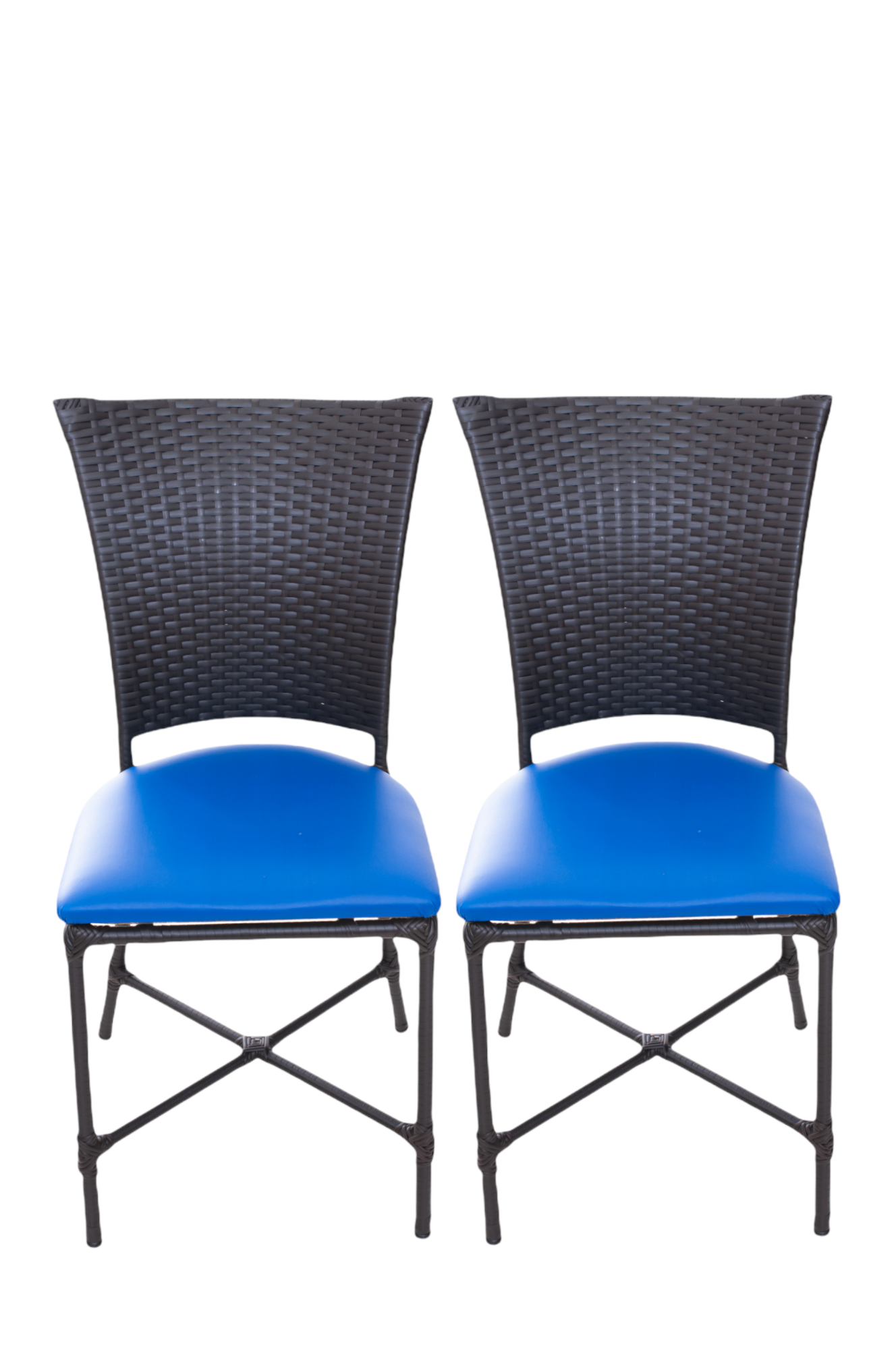 Cadeiras Estofadas Mesa Jantar de Fibra Sintetica:azul