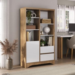 Estante Multiuso com 5 Prateleiras Space Olmo-branco