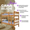 Ver imagem 3 de Cama Beliche Jaspe com Guarda Corpo e Escada para Quarto Infantil com Colchões D33 - Nature/off