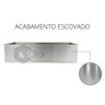 Pia Cuba De Inox 60X40 Quadrada Area Gourmet Embutir ou Sobrepor + Escorredor AJL STORE - 5