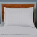 Ver imagem 4 de Kit Cobre Leito Matelado Copacabana 2 Peças Solteiro 100% Poliéster Percal 300 Fios - Branco