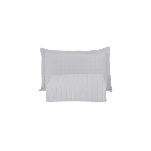 Kit Cobre Leito Matelado Copacabana 2 Peças Solteiro 100% Poliéster Percal 300 Fios - Branco