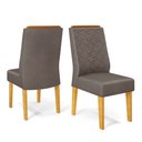 Ver imagem 4 de Conjunto Sala de Jantar Mesa Tampo Retangular Chanfrado Curvo Mad/vid 160 X 90cm Kiara Cedro Off Whi