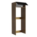 Ver imagem 5 de Porta Geladeira Armário de Cozinha 1 Porta Basculante Rustic/Preto Agata Madesa