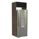 Ver imagem 6 de Porta Geladeira Armário de Cozinha 1 Porta Basculante Rustic/Preto Agata Madesa