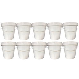 Balde para Alimentos 3.6l com Tampa 10 Pçs - 1