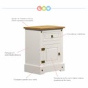 Ver imagem 7 de Quarto Infantil Completo 1 Guarda Roupa 1 Mesa de Cabeceira 1 Cabeceira Solteiro 1 Escrivaninha Smile Bege/Creme/Carvalho