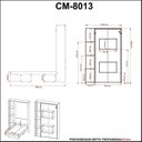 Ver imagem 6 de Cama Articulada Solteiro 4 Prateleiras 2 Nichos 128,5x193cm CM8013 Cinza/Concreto