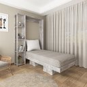 Ver imagem 2 de Cama Articulada Solteiro 4 Prateleiras 2 Nichos 128,5x193cm CM8013 