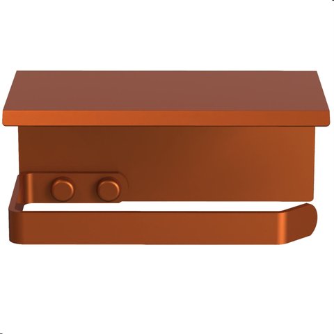 Porta Papel Higiênico de Parede Banheiro Rose Gold Fs Max