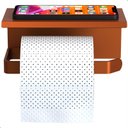 Ver imagem 3 de Porta Papel Higiênico de Parede Banheiro Rose Gold Fs Max