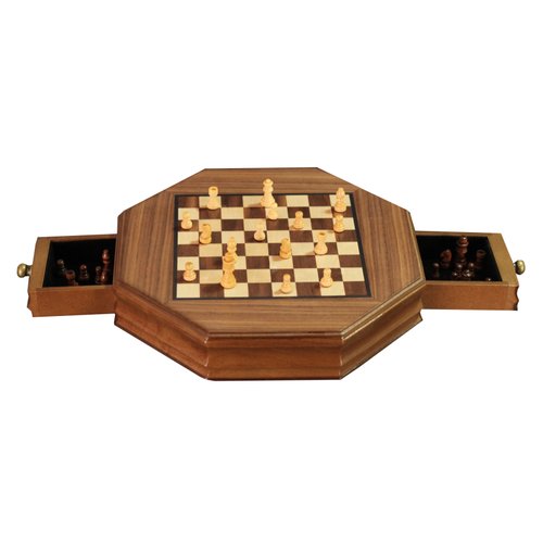 Jogo de xadrez de estratégia grande de metal de luxo, xadrez