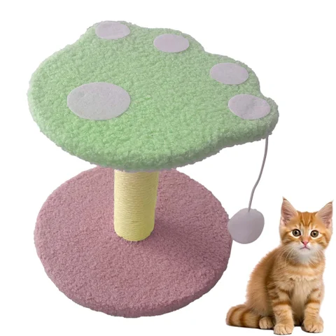 Arranhador para Gatos Patinha Bola Interativo Brincadeira Arranhar Brincar Macio Confortável Diversã