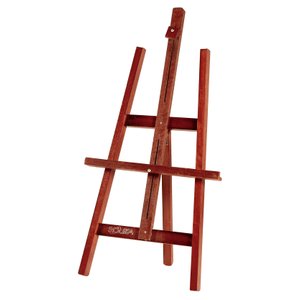 Cavalete de Mesa para Pintura 4107 Madeira Pinus Cor Mogno 75cm - Souza