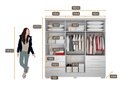 Ver imagem 5 de Guarda Roupa Solteiro com Pés 6 Portas 6 Gavetas - Berlim-branco - Móveis Novo Horizonte