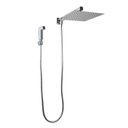 Ver imagem 2 de Ducha Chuveiro Inox 25 Cm C/ Desviador e Ducha Manual em Abs