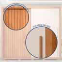 Ver imagem 7 de Guarda-Roupa Casal Ripado 2 Portas e 4 Gavetas Suburban Gold Yescasa Marrom/Freijo/Off White