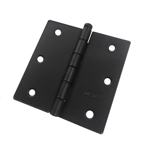 Kit 12 Dobradiça Preta Porta / Janela Pino Solto Real 3 X3"