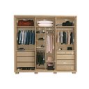 Ver imagem 3 de Guarda Roupa Casal 100%MDF 6 portas 6 gavetas 1 colméia Marajó Castanho/OffWhite