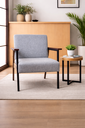Ver imagem 2 de Conjunto de 2 Poltronas Decorativas Fontana Linho Cinza