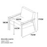 Conjunto de 2 Poltronas Decorativas Fontana Linho Cinza - 5