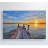 Quadro Por Do Sol No Pier 120x80 Cm Adesivo Fotográfico - 3