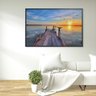 Quadro Por Do Sol No Pier 120x80 Cm Adesivo Fotográfico - 1