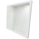 Ver imagem 1 de Módulo Espelho Decorativo 50x50cm Empório do Adesivo Moldura Branca