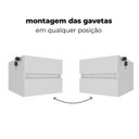 Ver imagem 7 de Conjunto para Escritório 2 Pessoas Kit 2 Mesas Operacionais com Gavetas 125,3cm Marrom/Freijó/Branco Artany