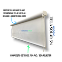 Ver imagem 6 de Cortina Persiana Rolo Tela Solar 5% Largura 1,60 X 145 Altura para Cozinhas