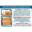 Ver imagem 2 de Conjunto Mesa Mira Premium Madeira Maciça C/ Tampo Madeirado C/ Vidro 200x100cm e 6 Cadeiras Alice