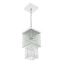 Ver imagem 3 de Kit 1 Lustre Cristal Acr. Sweet + 3 Pendentes Spark Branco