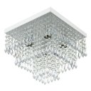 Ver imagem 2 de Kit 1 Lustre Cristal Acr. Sweet + 3 Pendentes Spark Branco