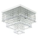 Ver imagem 4 de Kit 1 Lustre Cristal Acr. Sweet + 3 Pendentes Spark Branco