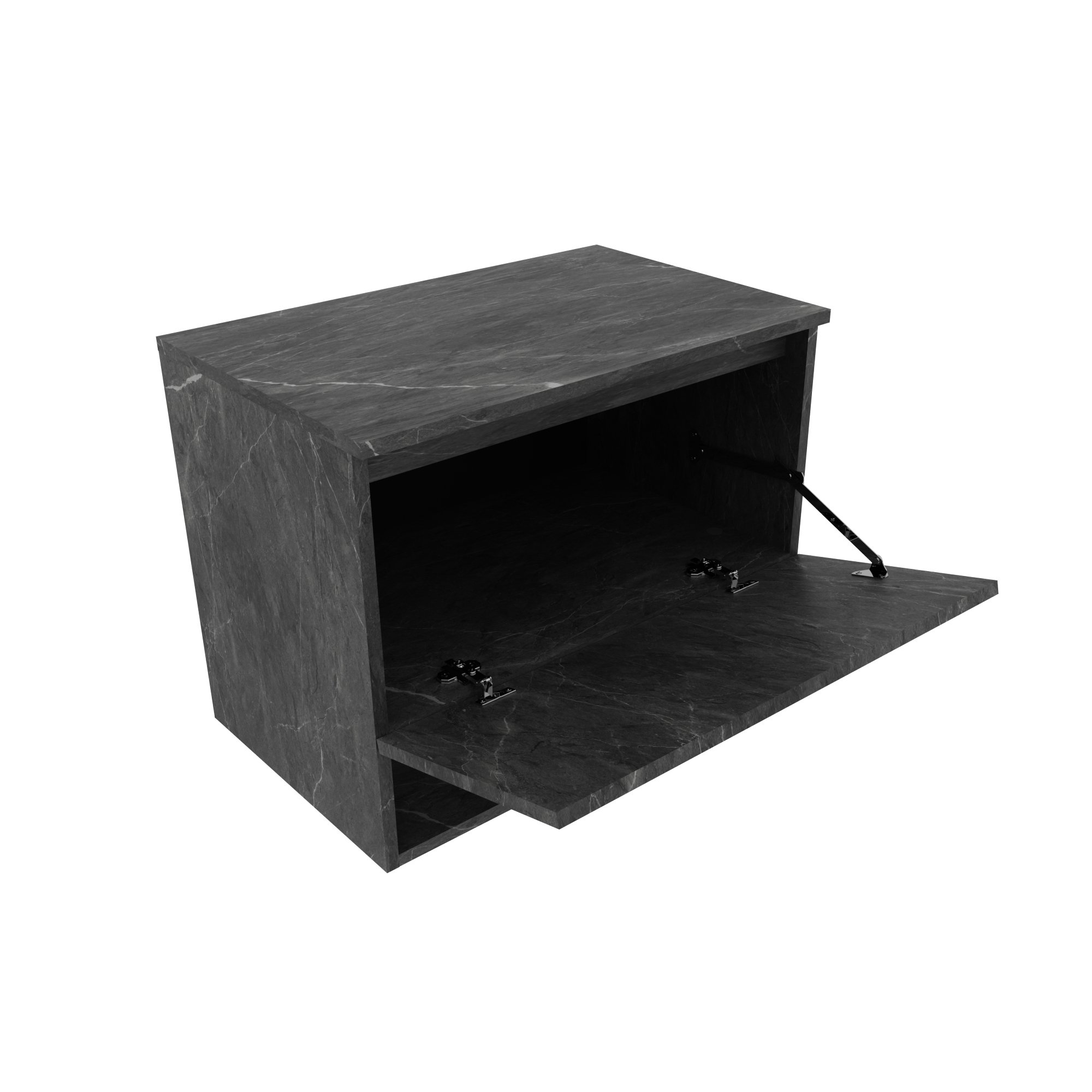 Balcão Gabinete Suspenso para Banheiro 60cm com 1 Porta e Nicho BN3606 - 4