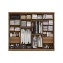 Ver imagem 7 de Guarda Roupa Casal 2 Portas de Correr e 4 Gavetas T583 Canela-Off White - Kappesberg