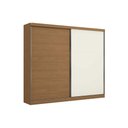 Ver imagem 3 de Guarda Roupa Casal 2 Portas de Correr e 4 Gavetas T583 Canela-Off White - Kappesberg