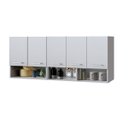 Ver imagem 2 de Armário de Parede Cozinha Branco 5 Portas com Nichos Funcional Compacto