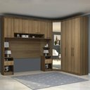Ver imagem 1 de Guarda Roupa Queen Modulado Cp04 Delphi Avelã L01 - Mpozenato