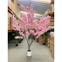 Ver imagem 2 de Árvore Artificial Cerejeira Rosa Grande para Decoração com 2.50m.