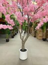 Ver imagem 4 de Árvore Artificial Cerejeira Rosa Grande para Decoração com 2.50m.