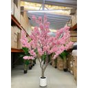 Ver imagem 3 de Árvore Artificial Cerejeira Rosa Grande para Decoração com 2.50m.