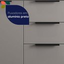 Ver imagem 7 de Balcão de Cozinha para Pia 120cm Lumina 2 Portas 3 Gavetas Cinza - Telasul