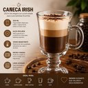 Ver imagem 3 de Caneca de Vidro para Café e Cappuccino Irish 230ml Alça Isolada Cozinha Escritório Transparente