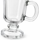 Ver imagem 4 de Caneca de Vidro para Café e Cappuccino Irish 230ml Alça Isolada Cozinha Escritório Transparente